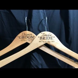 Engraved Wedding Hangers